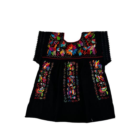 Mexican Hand embroidered bluse  Size L - Picture 2 of 8